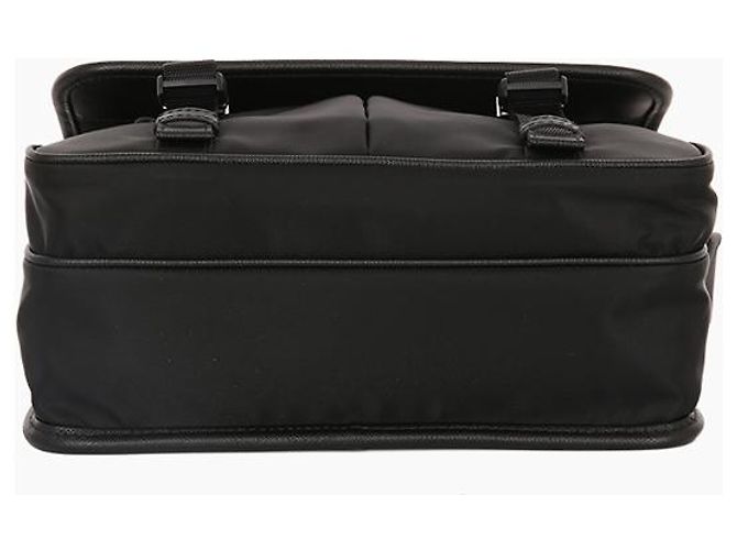 Prada Bolsa de ombro nylon e couro Saffiano com fivela Preto - vista 5