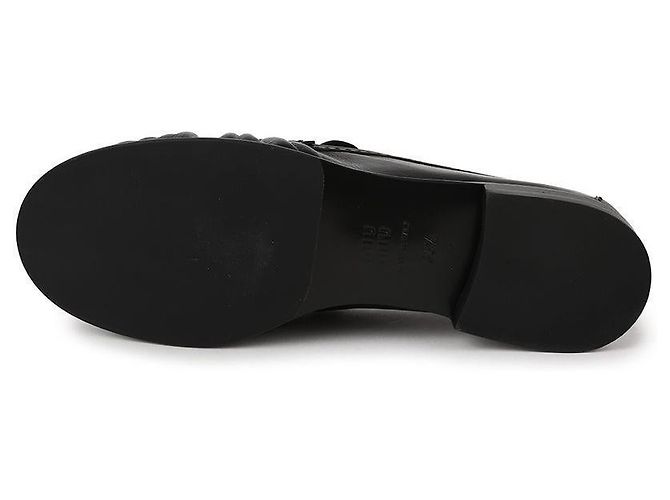 Miu Miu Mocassini in pelle di bufalo Nero - vista 7