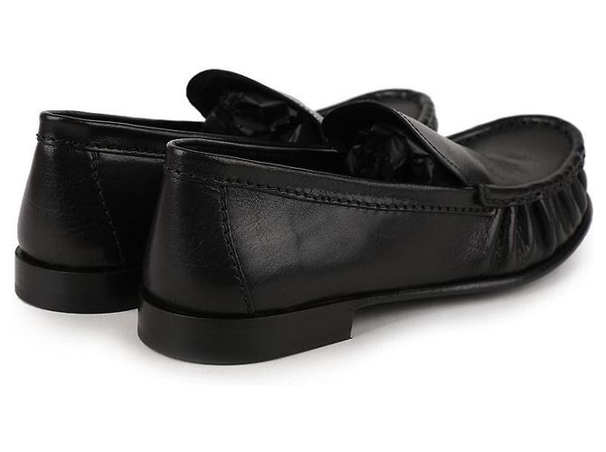 Miu Miu Mocassini in pelle di bufalo Nero - vista 8