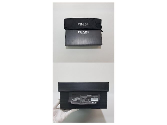 Prada Sneakers in pelle da donna REV Argento - vista 10
