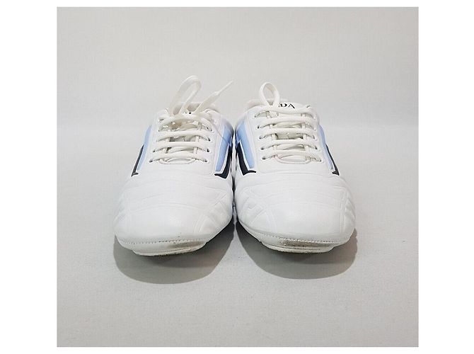 Prada Sneakers in pelle da donna REV Argento - vista 2