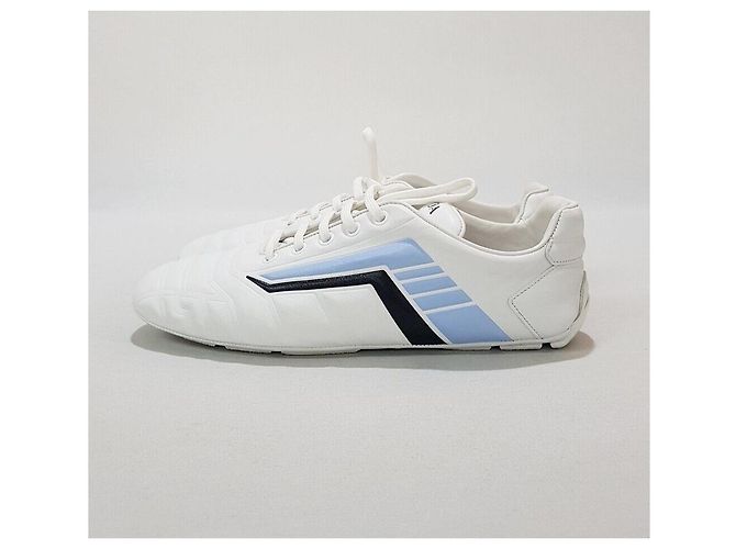 Prada Sneakers in pelle da donna REV Argento - vista 4