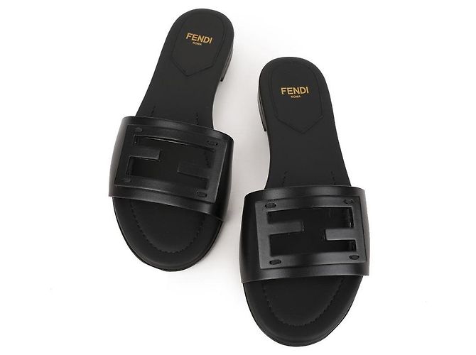 Fendi Sandali in pelle Nero - vista 4