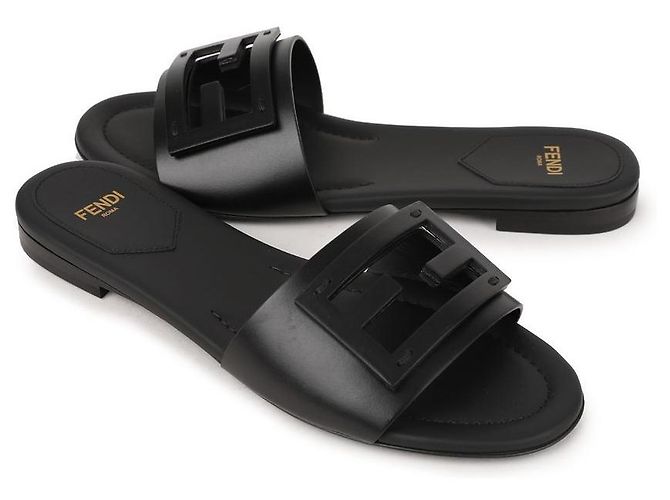 Fendi Sandali in pelle Nero - vista 5
