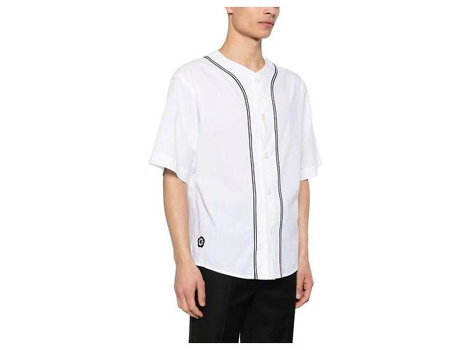 Kenzo Camicia a maniche corte in popeline di cotone Boke Flower Bianco - vista 5
