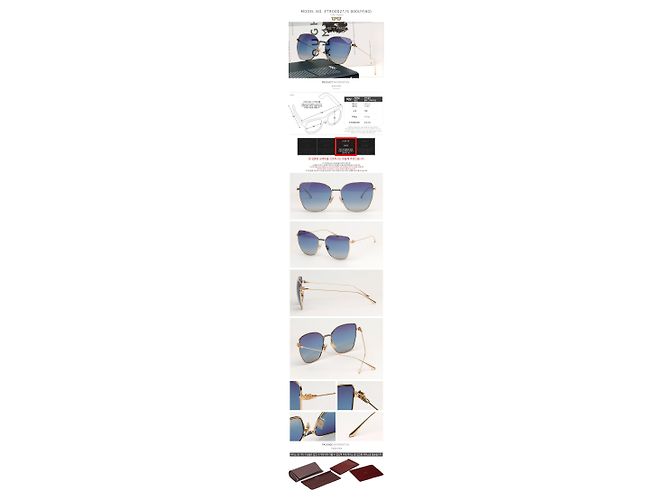 Etro Occhiali da sole oversize cat eye da donna, metallo oro Multicolore - vista 4