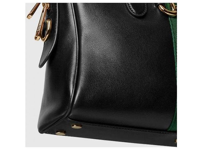 Gucci Borsa Boston Media Nero - vista 8