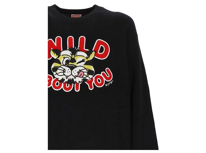 Kenzo Wild Tiger Woll-Baumwoll-Pullover - Ansicht 5