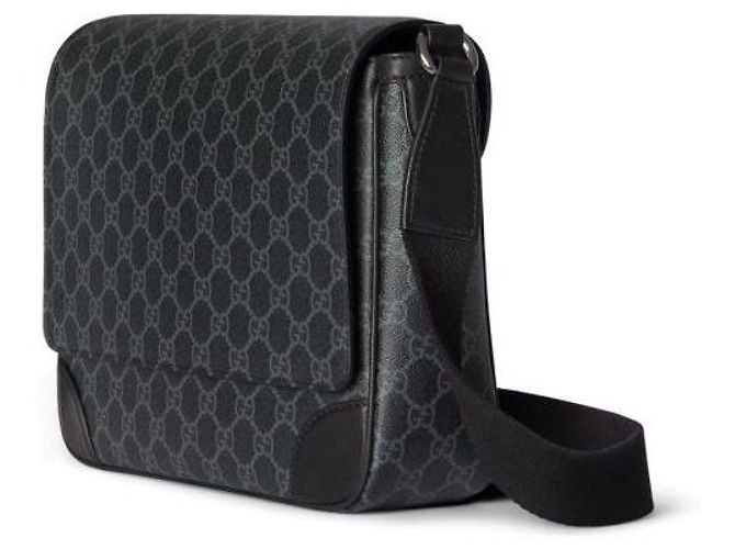 Gucci Borsa a tracolla media GG Emblem Nero - vista 6