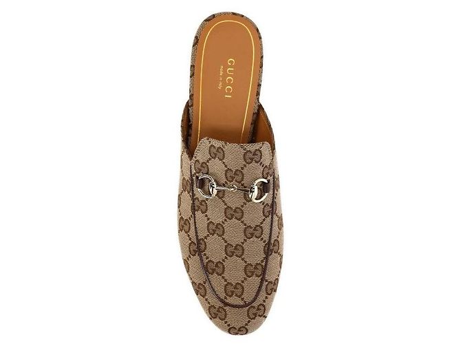 Gucci Zapatillas Princetown Castaño - vista 7