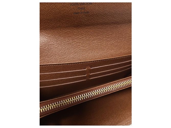 Louis Vuitton Portafoglio lungo Sarah in Monogram Canvas Marrone - vista 4