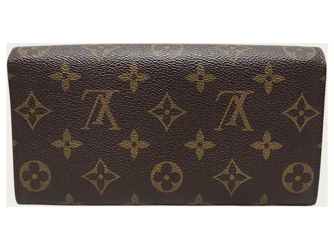 Louis Vuitton Portafoglio lungo Sarah in Monogram Canvas Marrone - vista 5