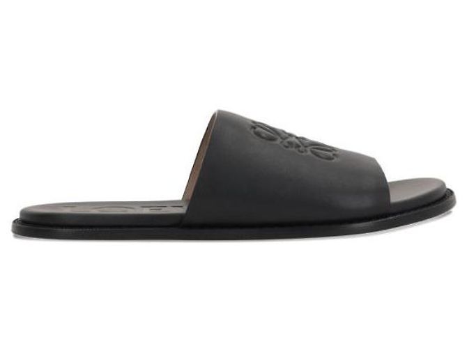 Loewe Sandali Flex Anatomik Slide in pelle morbida Anagram - vista 4