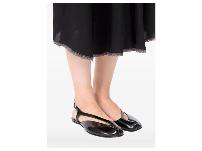 Maison Martin Margiela Sandali slingback Tabi Nero - vista 5