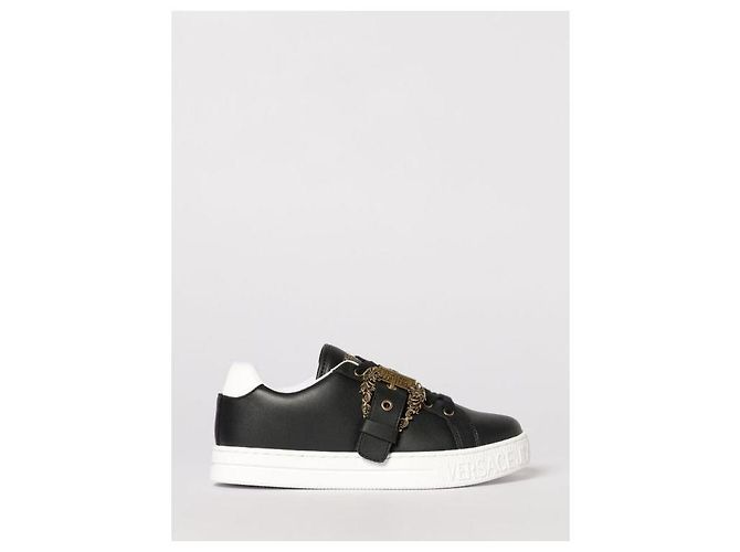 Versace Barock-Schnallen-Sneaker Schwarz - Ansicht 4