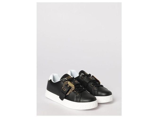 Versace Barock-Schnallen-Sneaker Schwarz - Ansicht 5