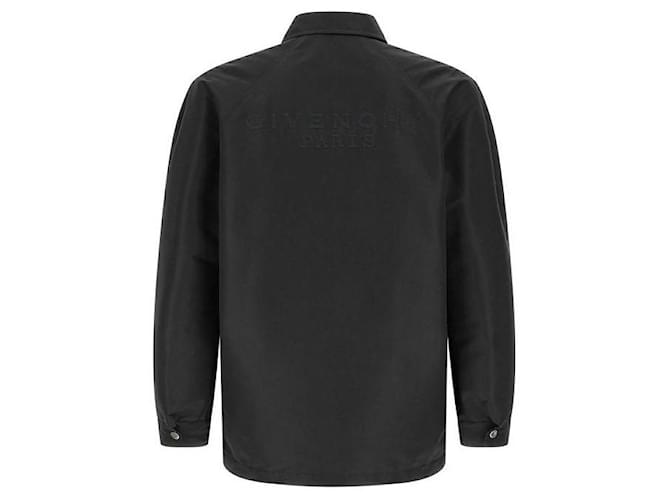 Givenchy Giacca in semi-poliestere con patch Couture Nero - vista 5
