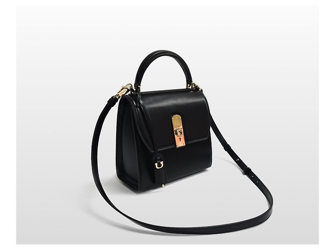 Salvatore Ferragamo Piccola borsa a mano e a tracolla Gancini Boxyz Nero - vista 11