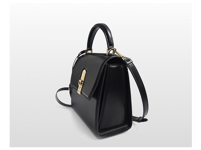 Salvatore Ferragamo Piccola borsa a mano e a tracolla Gancini Boxyz Nero - vista 12