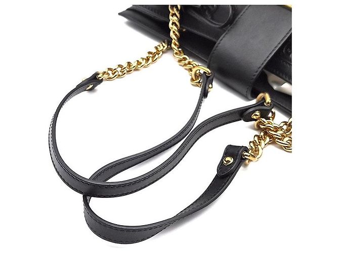 Borsa a tracolla Gucci Shima Line Supreme Padlock Nero - vista 5
