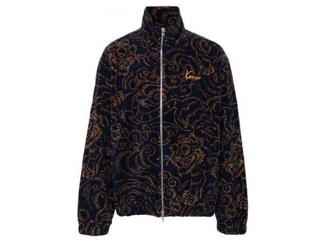 Kenzo Giacca in pile Star Tiger Blu - vista 5