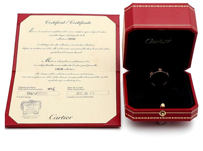 Cartier Anello Love Oro Giallo Taglia KS Modello Classico - vista 12