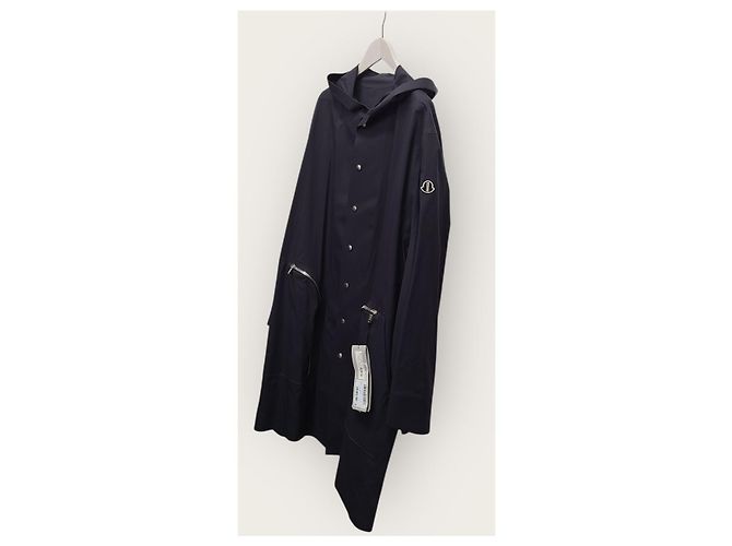 Parka de nylon Nesbit preta Moncler Rick Owens Preto - vista 2