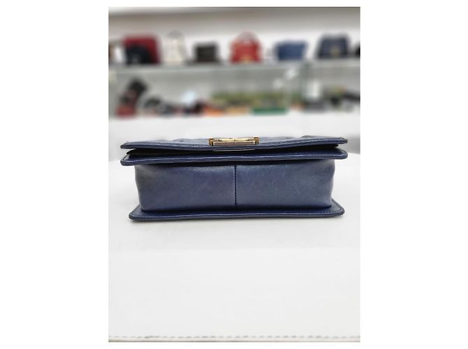 Chanel Boy Bag Vintage Navy Small Shoulder Bag Blu - vista 7