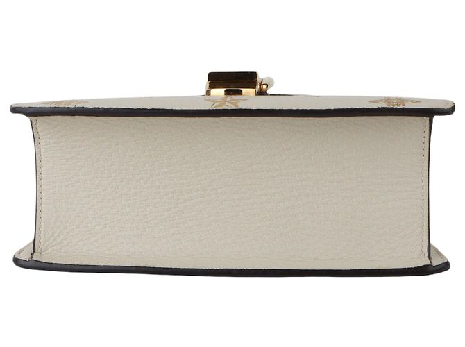 Borsa a tracolla Gucci Bee Star Mini Sylvie Bianco - vista 6