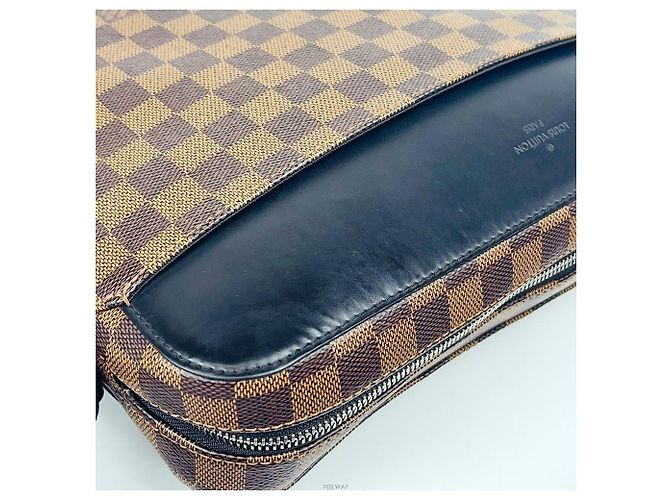Louis Vuitton Borsa a tracolla Damier Jake Marrone - vista 6