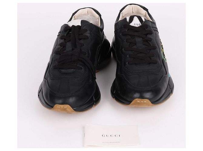 Gucci Sneakers Ryton da uomo con logo arcobaleno Nero - vista 12
