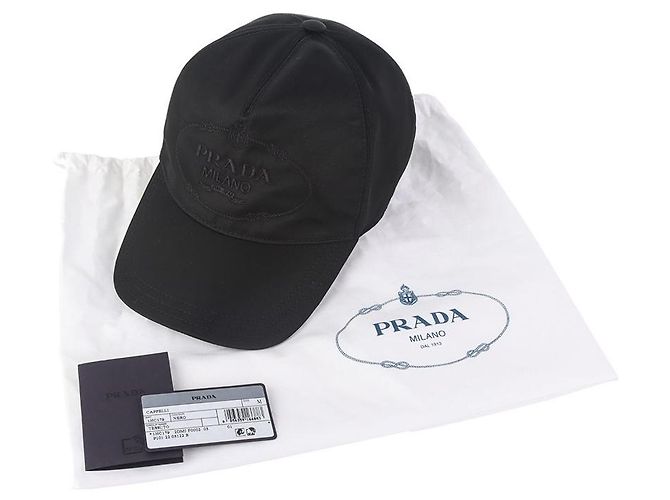 Prada Nylon Baseball Cap Size Black - view 6