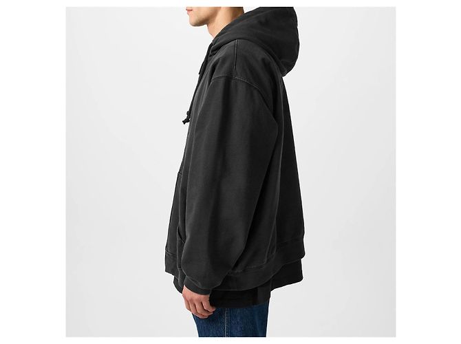 Maison Martin Margiela Kapuzenpullover mit besticktem Logo Schwarz - Ansicht 2
