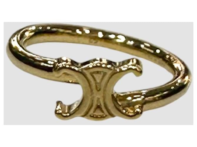 Céline Anello asimmetrico Triomphe D'oro - vista 2