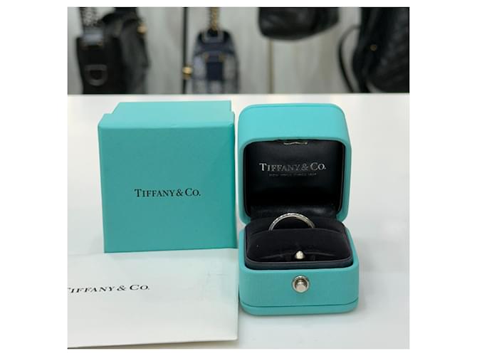 Tiffany & Co Together Millgrain Platinring Braun - Ansicht 3