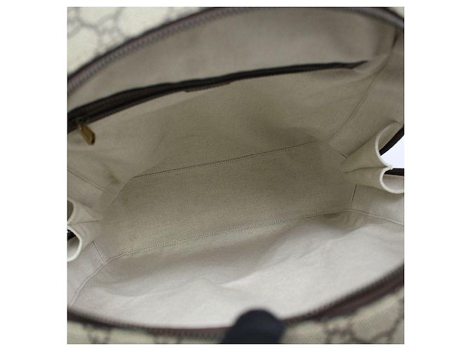 Gucci Zaino GG Supreme Ophidia Medium Marrone - vista 8