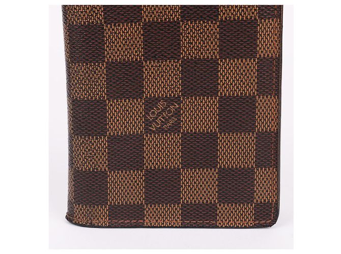 Louis Vuitton Damier Ebene Men's Brazza Wallet Brown - view 2