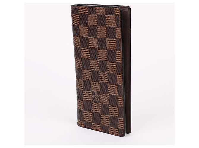 Louis Vuitton Damier Ebene Men's Brazza Wallet Brown - view 3