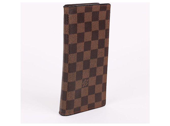 Louis Vuitton Damier Ebene Men's Brazza Wallet Brown - view 4