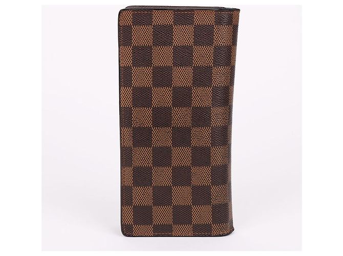 Louis Vuitton Damier Ebene Men's Brazza Wallet Brown - view 5