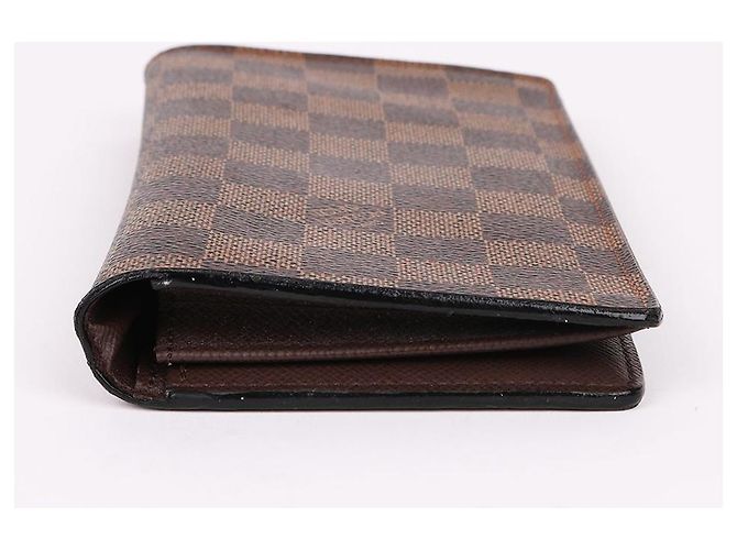 Louis Vuitton Damier Ebene Men's Brazza Wallet Brown - view 6