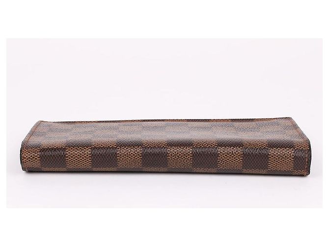 Louis Vuitton Damier Ebene Men's Brazza Wallet Brown - view 7