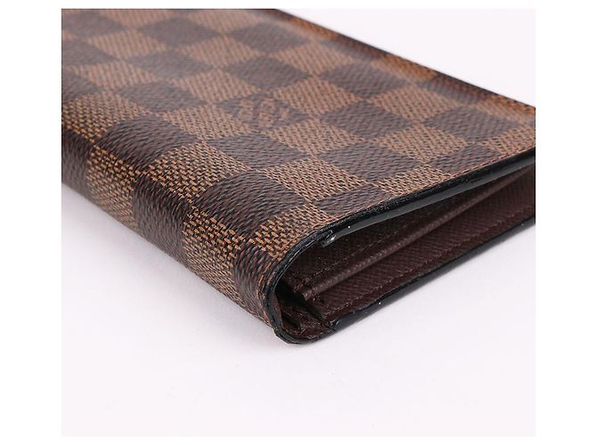 Louis Vuitton Damier Ebene Men's Brazza Wallet Brown - view 8