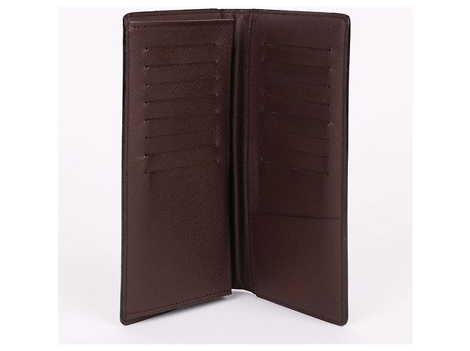 Louis Vuitton Damier Ebene Men's Brazza Wallet Brown - view 9