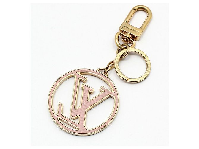 Louis Vuitton Chaveiro de couro Epi Circle da LV cor Ouro Vermelho - vista 2