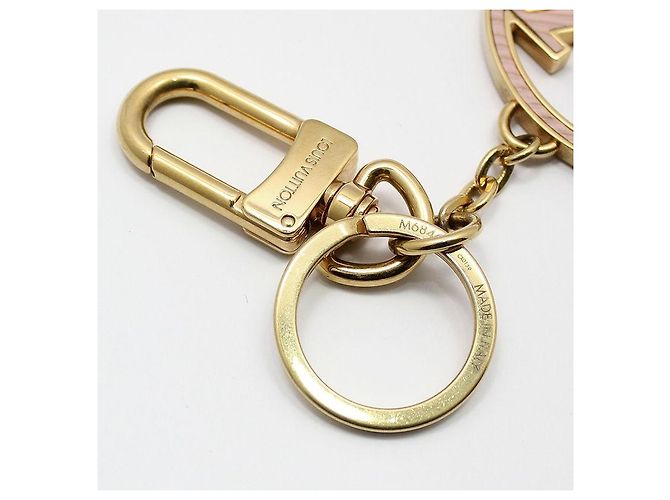 Louis Vuitton Chaveiro de couro Epi Circle da LV cor Ouro Vermelho - vista 4
