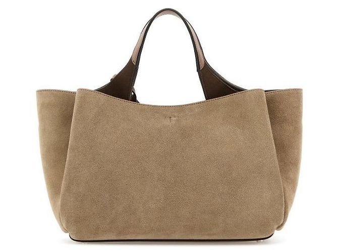 Tod's Mini bolsa tote em camurça com logo - vista 5