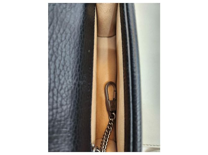 Gucci Mini borsa a tracolla Dionysus in pelle nera con cristalli e catena Nero - vista 23