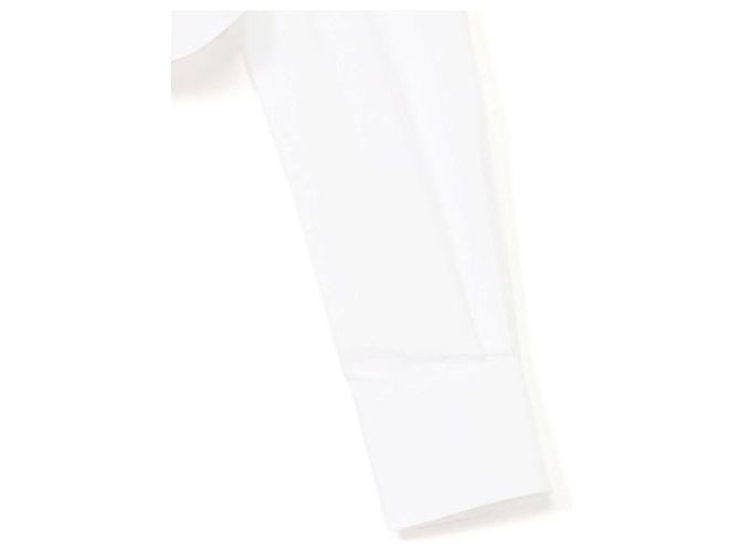 Thom Browne Camisa curta clássica em popeline de algodão com gola redonda - vista 6