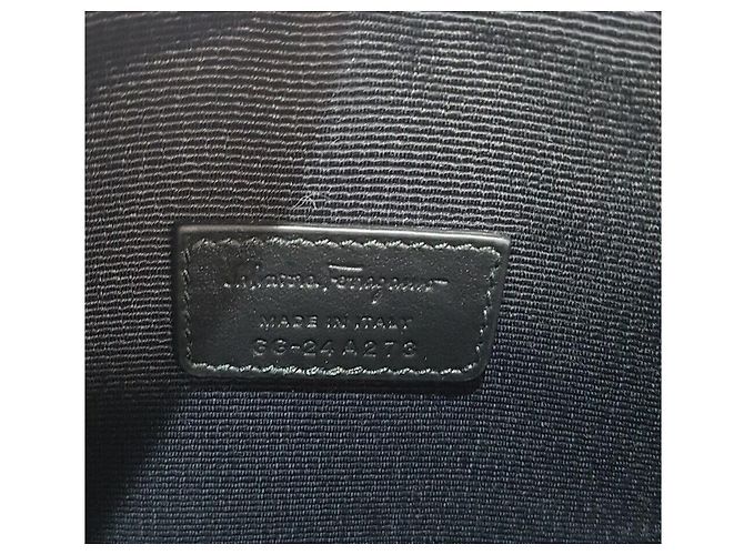 Salvatore Ferragamo Clutch Seoul Graffiti Nero - vista 7